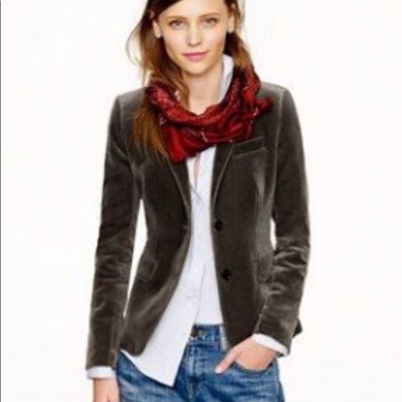 J. Crew Jackets & Blazers - JCrew Velvet Schoolboy Blazer